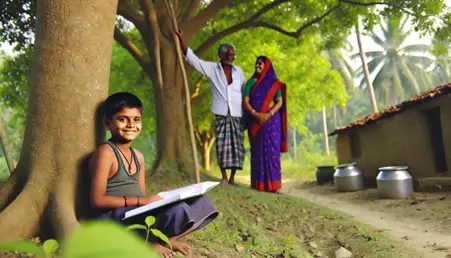 Inspiring Story of Arun, A village Boy with his poor parents