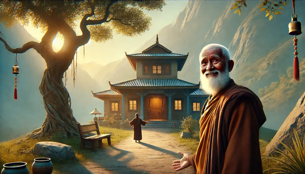 According to the people of the village, the monk knew secrets about life and the universe