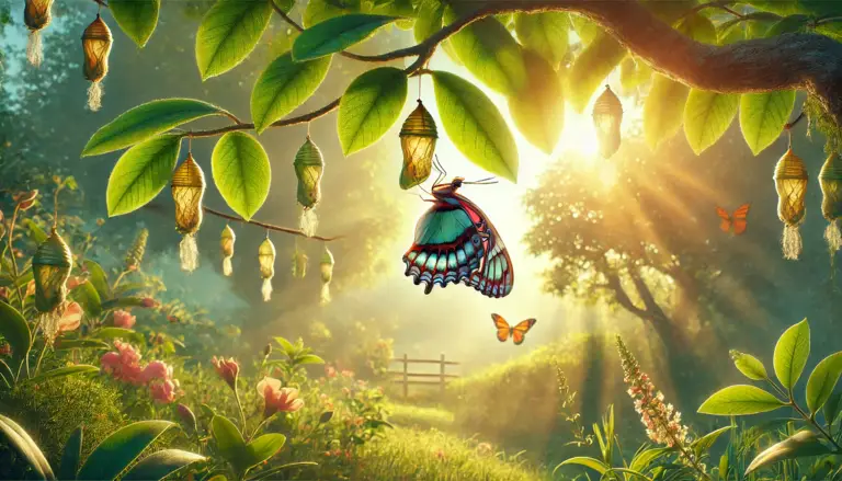 Inspirational Story Of How A Butterfly Learn to Fly: A little butterfly was struggling to get out of its cocoon.