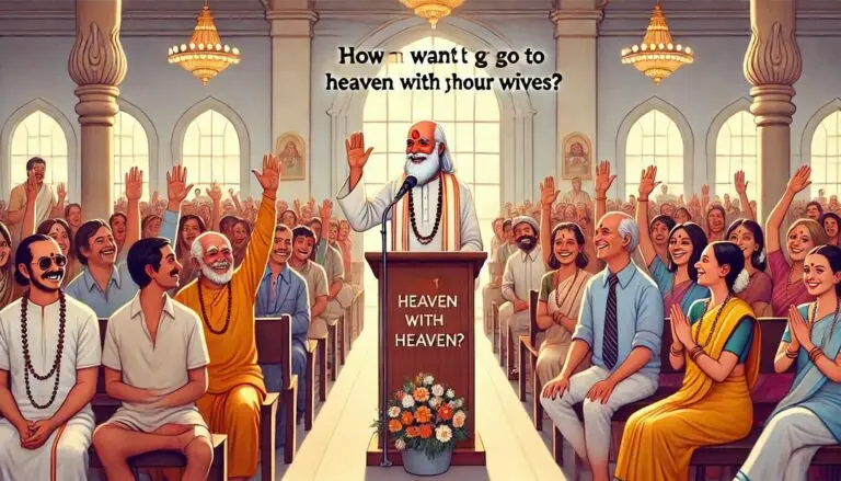 “I would be happy if my wife alone went to heaven."