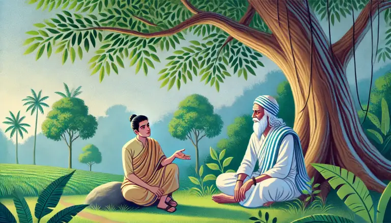 True Love: The wise and old guru listened to the young man's words and smiled.