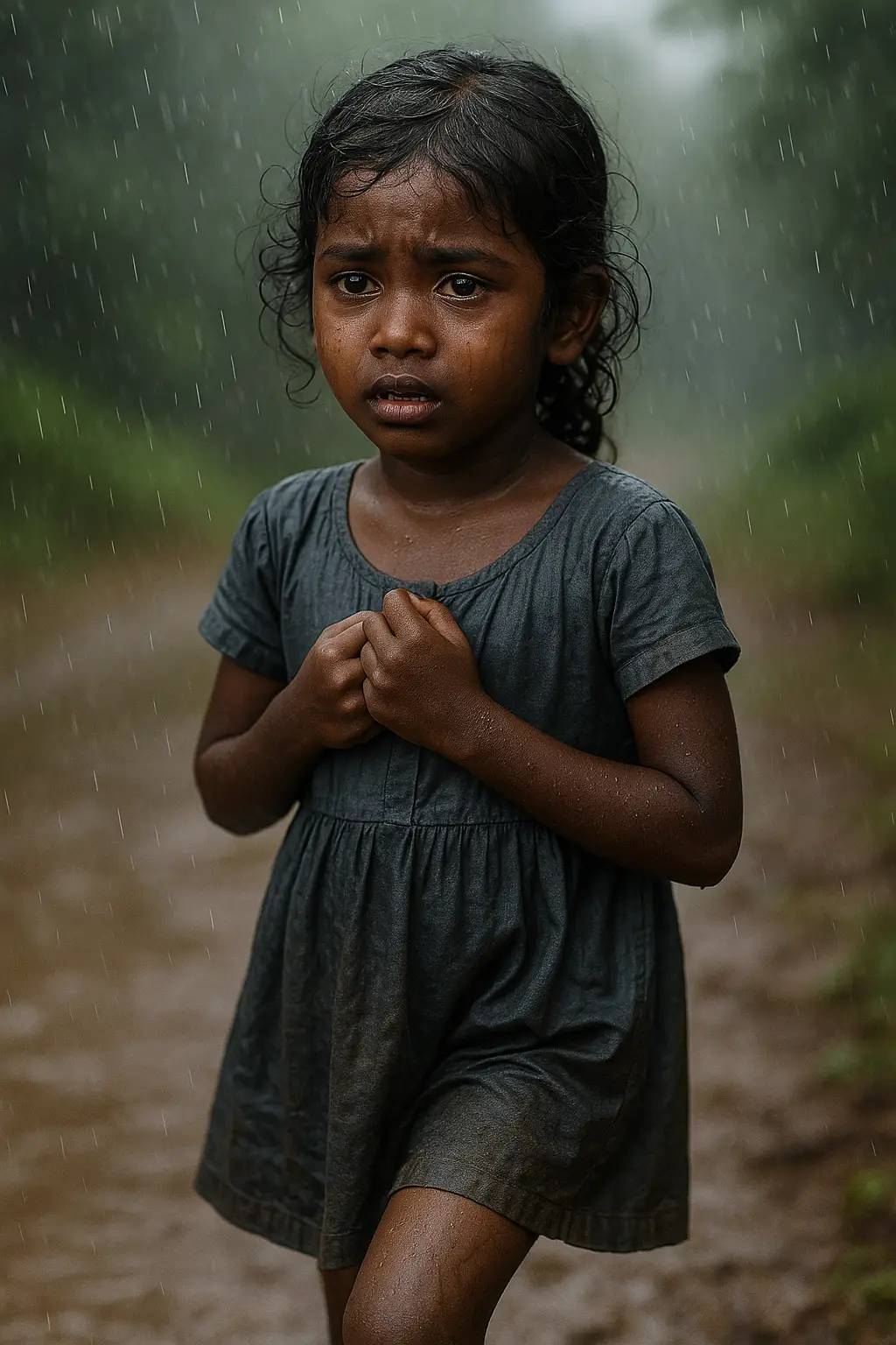 the dark beautiful girl