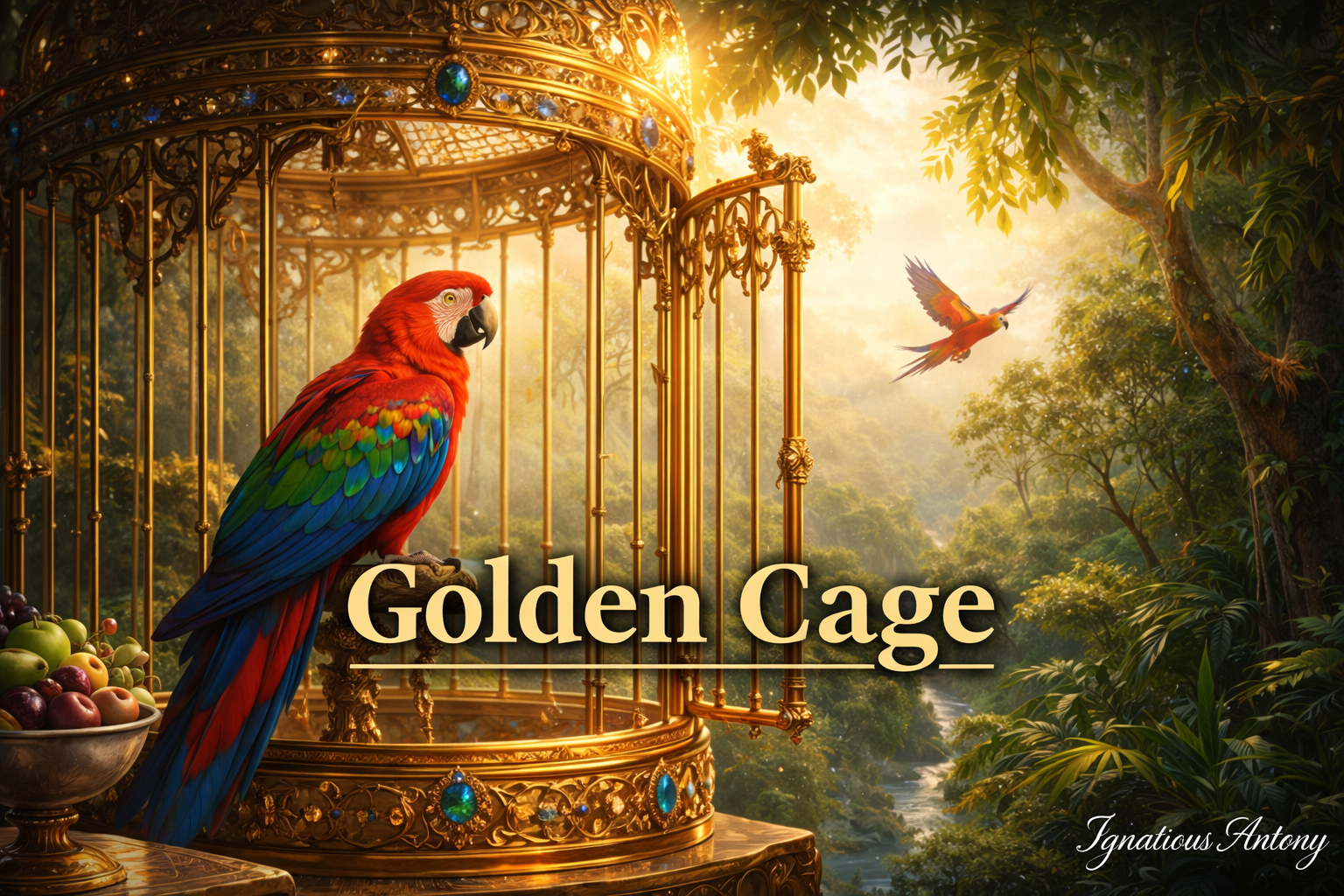 Golden cage and the free skies