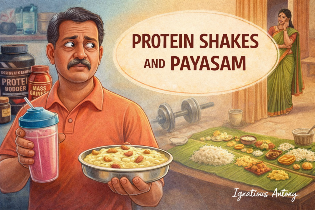 “Protein Shakes and Payasam”