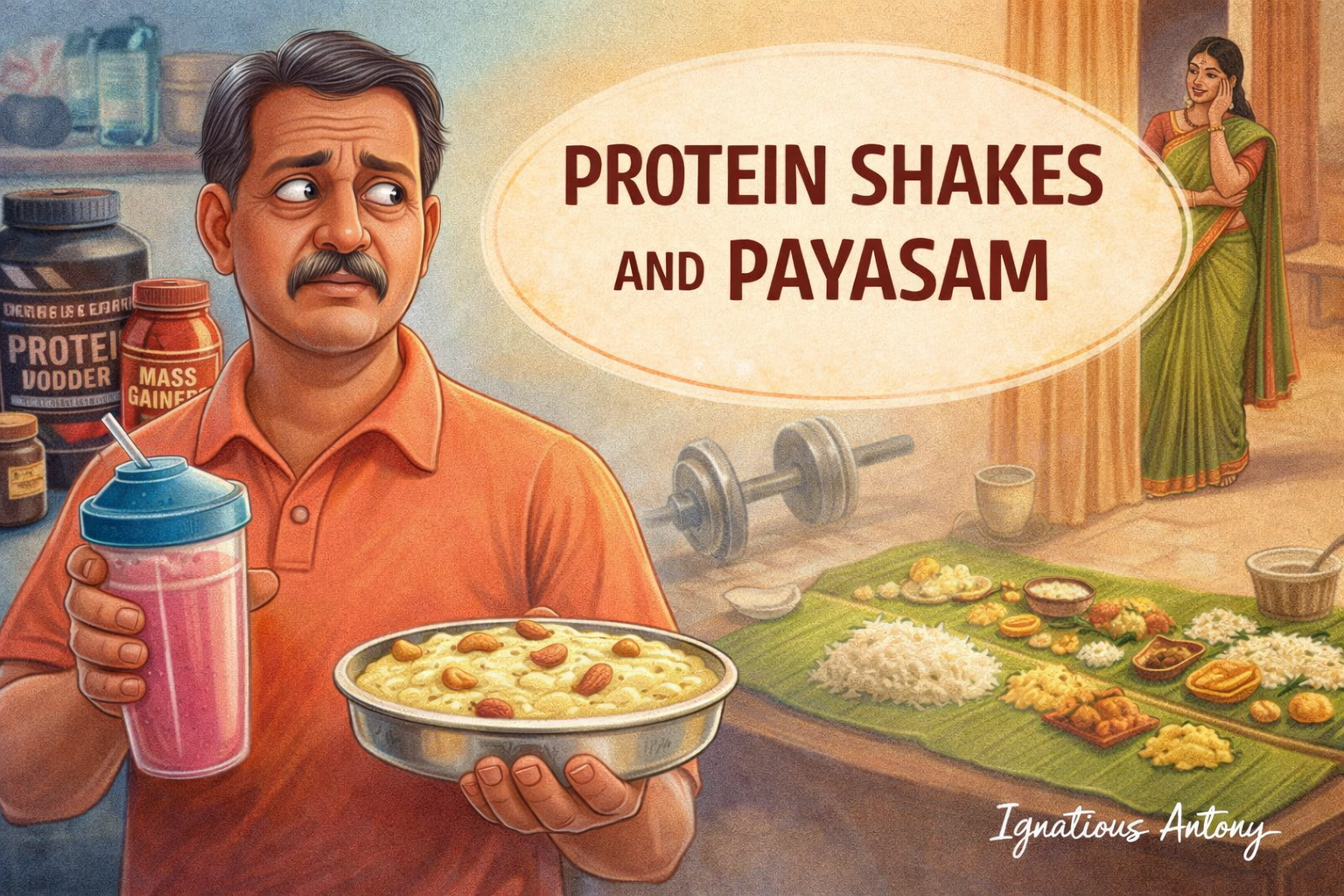 “Protein Shakes and Payasam”