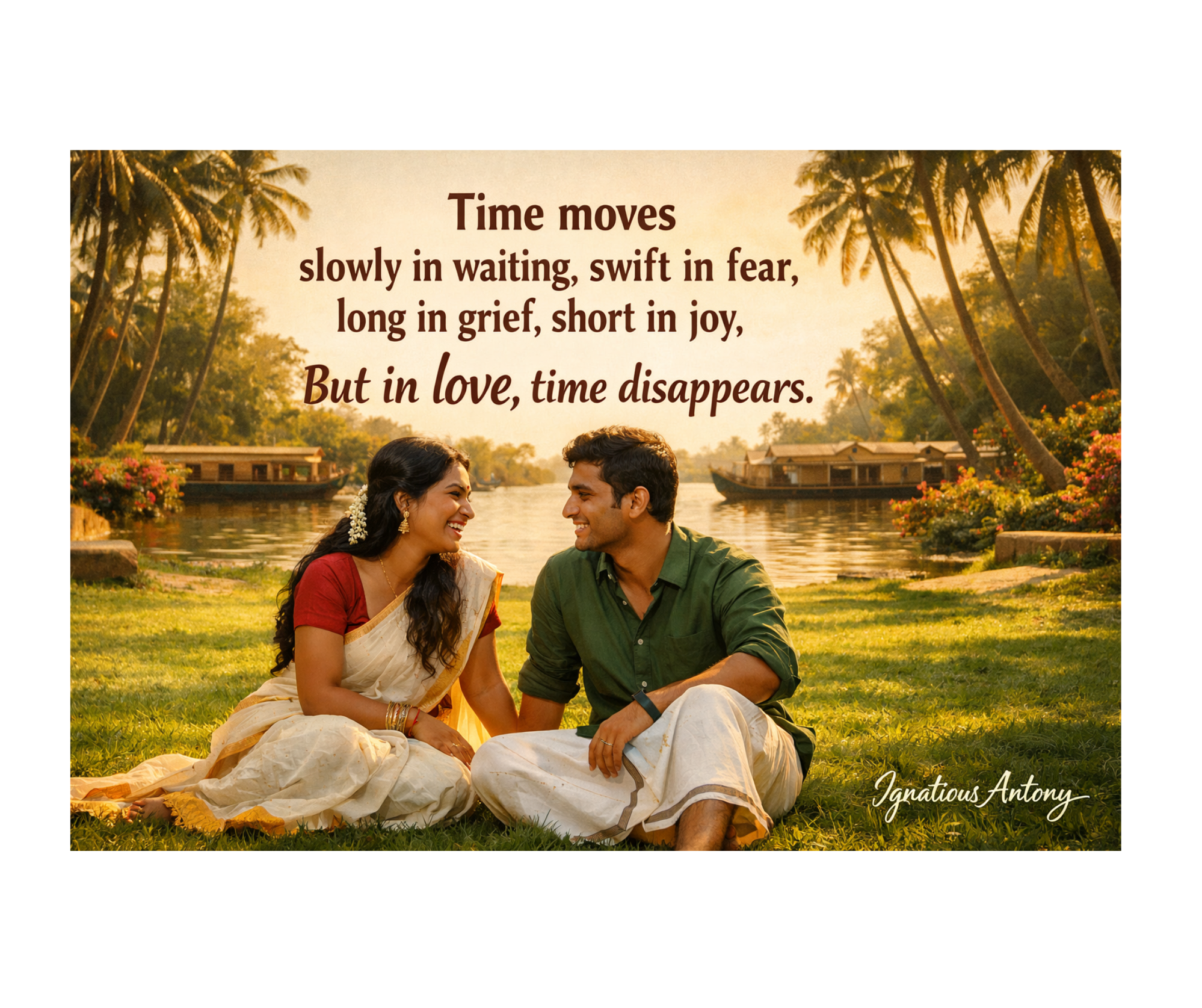 A poem. Love transcends time in tranquility 1