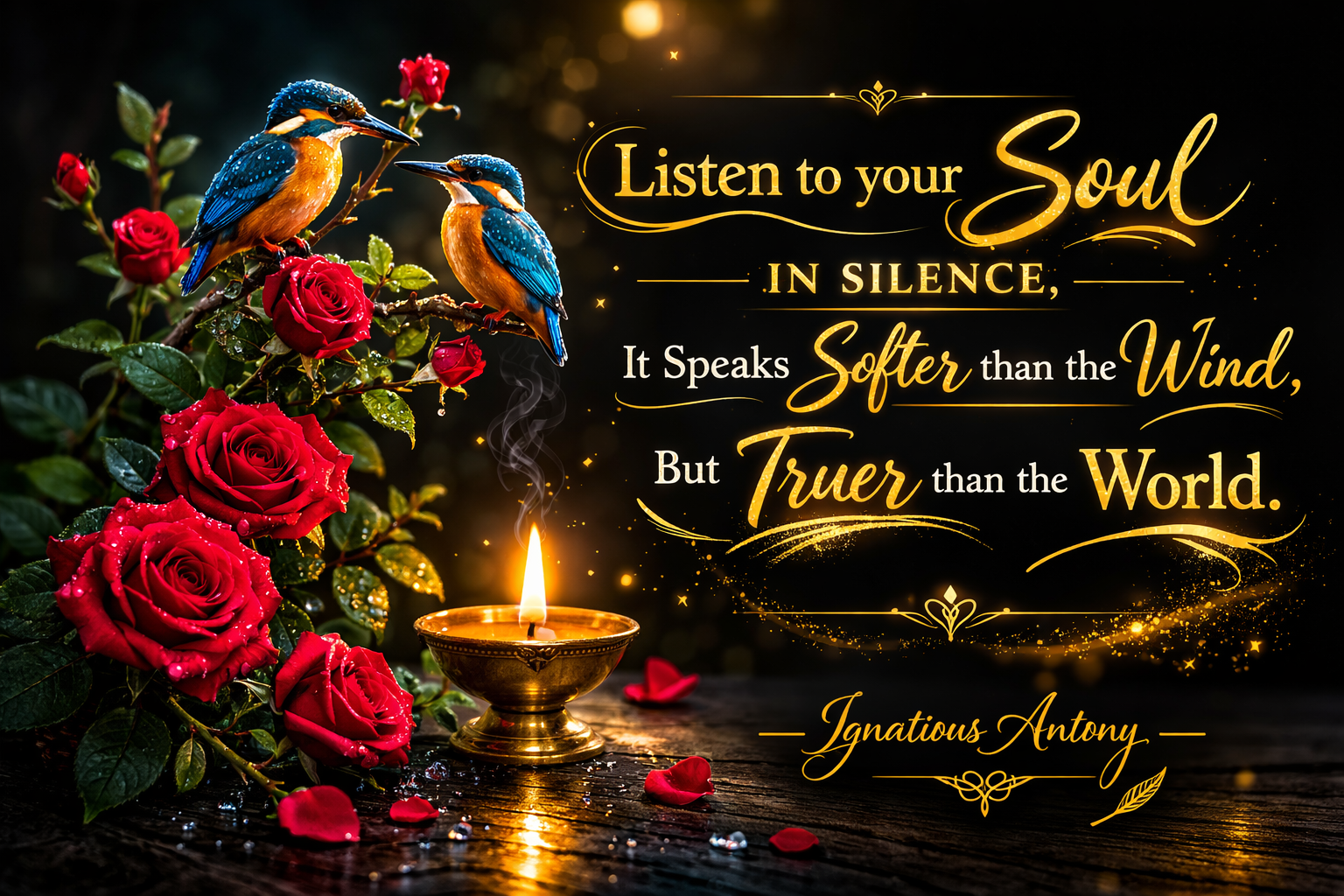 Poem:When I Sit Quietly With My Soul