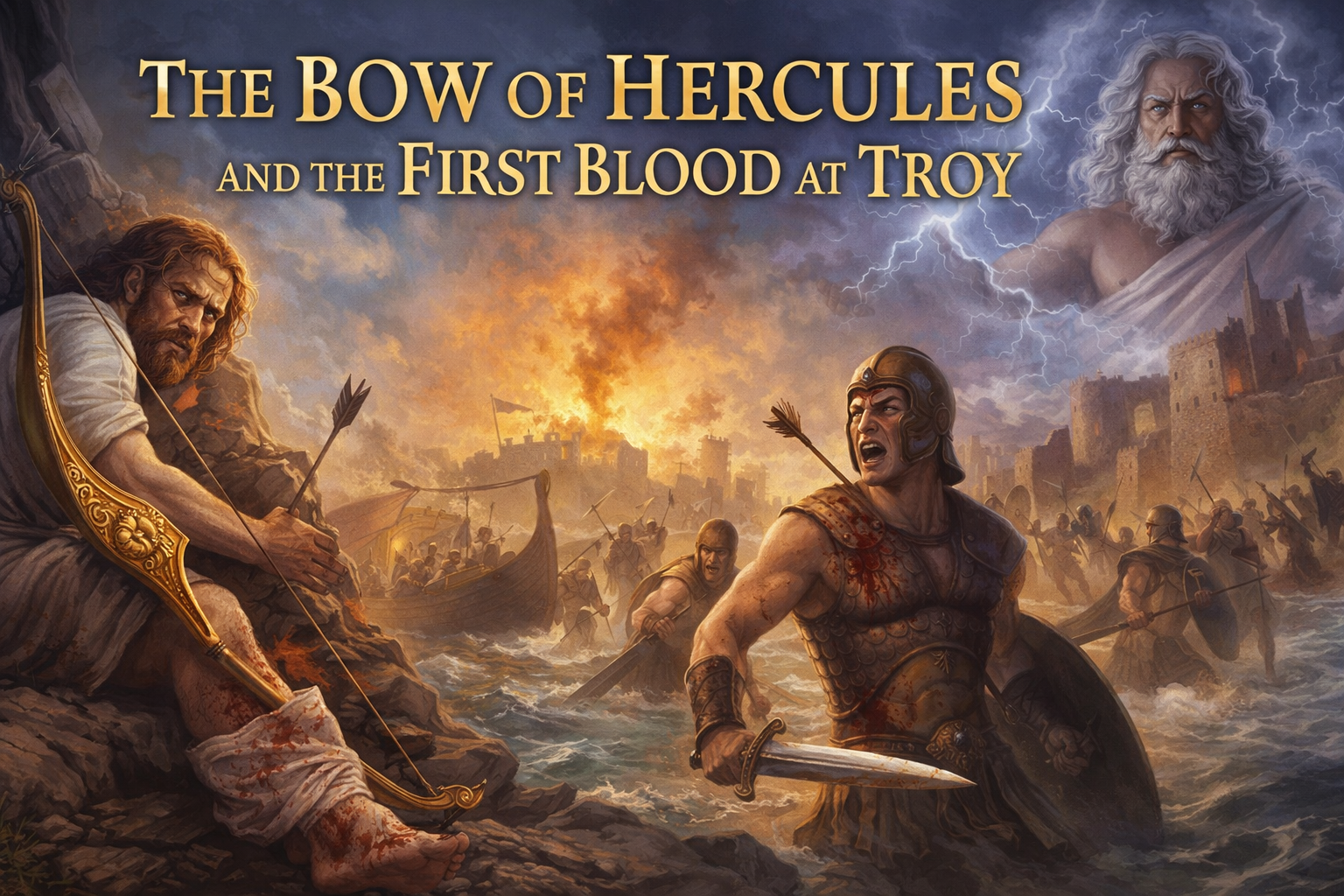 The bow of Hercules at Troy